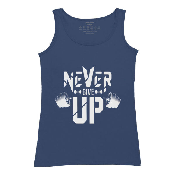 Never give up design - ladies tank Thumbnail