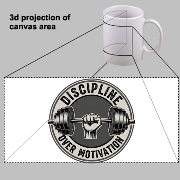 Discipline design mug Thumbnail